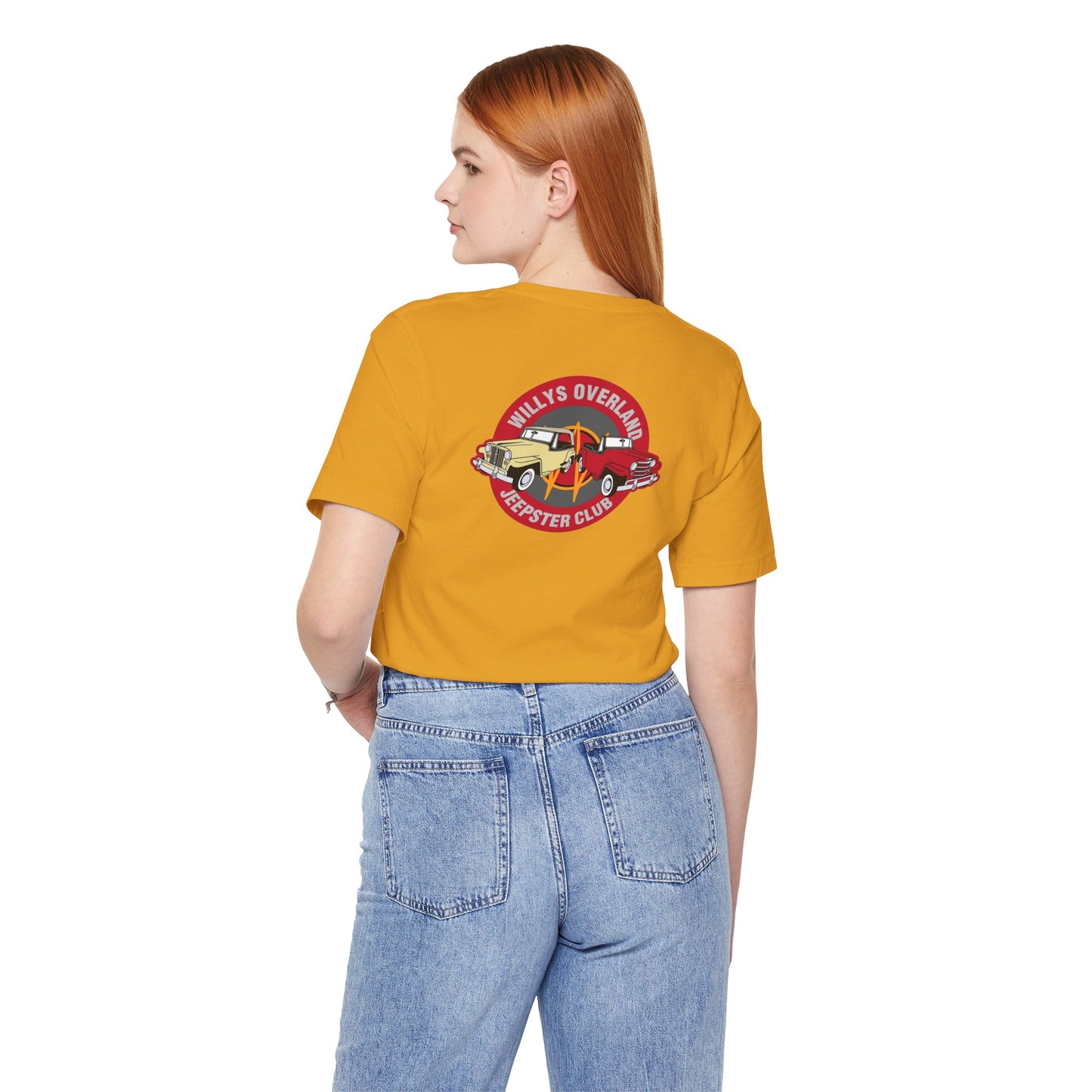 Willys Overland Jeepster Club T‑Shirt — Front and Back Logos