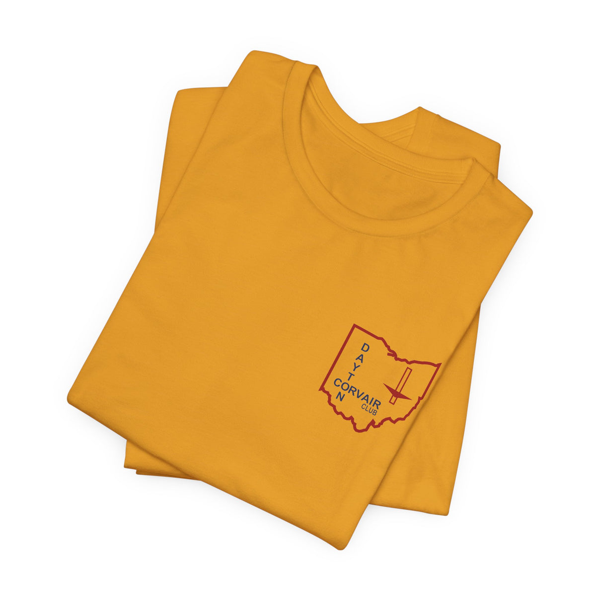 Dayton Corvair Club Unisex Jersey Short Sleeve Tee - Small Front Logo