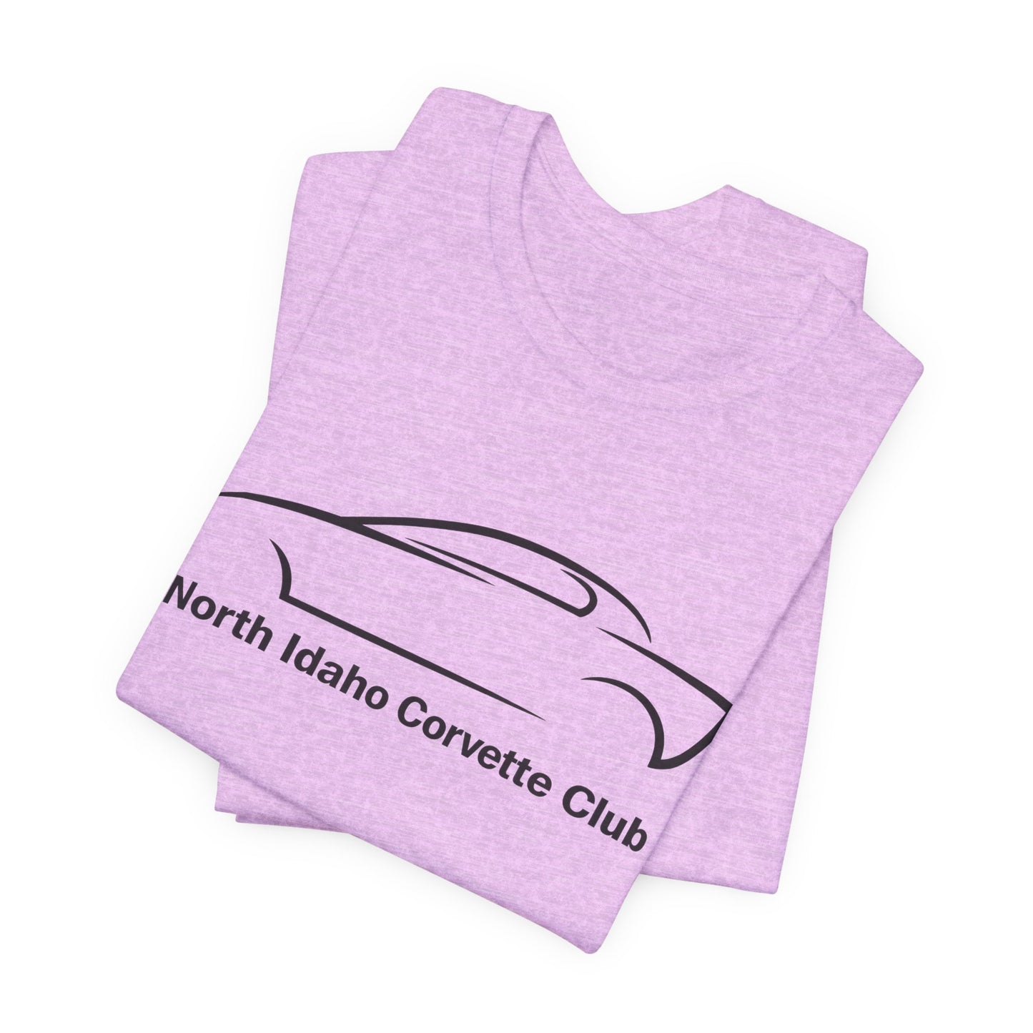 North Idaho Corvette Club T-Shirt — Minimal Car Outline Tee