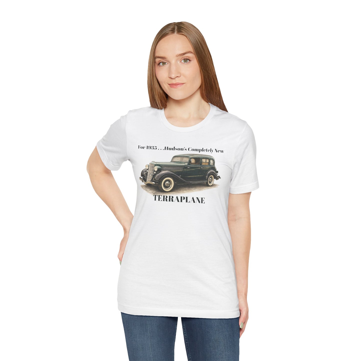 1935 Hudson Terraplane Classic Auto T‑Shirt Tee – Unisex Jersey Short Sleeve Tee (BJ)