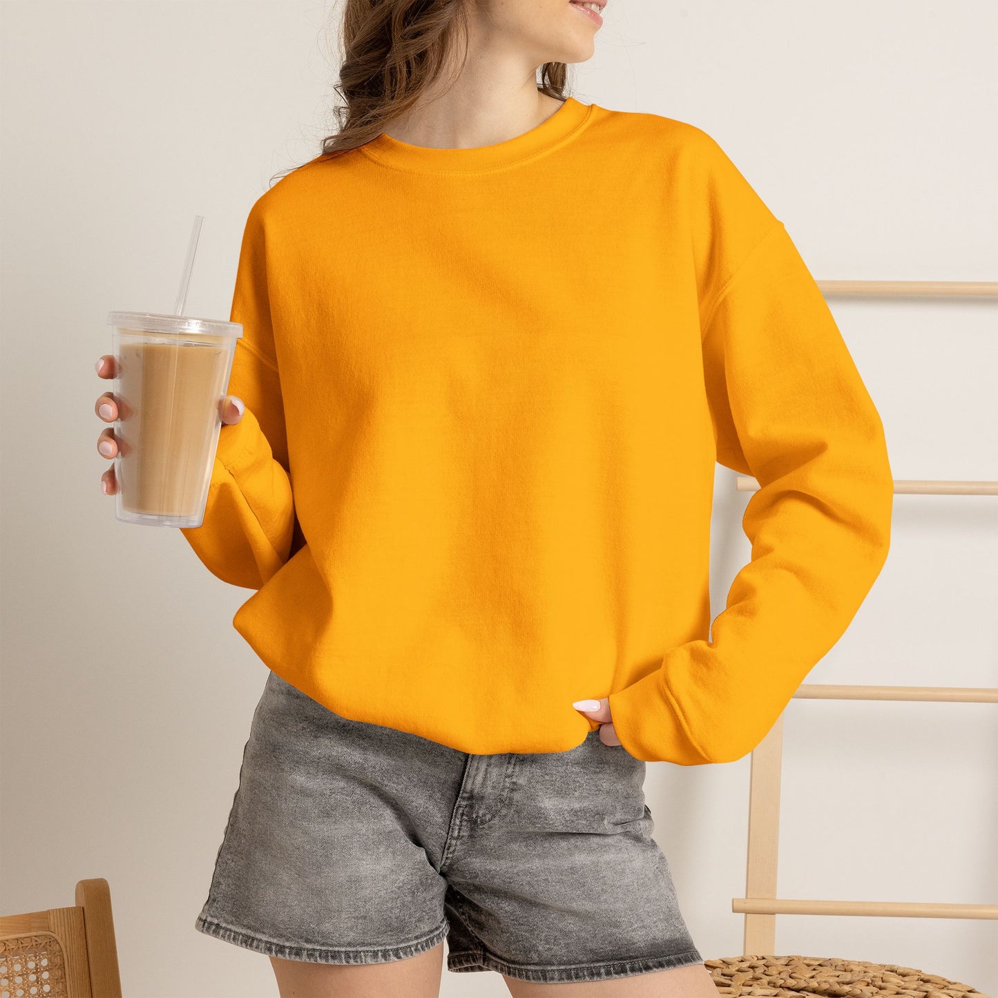 Central Illinois A's Crewneck Embroidered Sweatshirt — Small Chest Logo