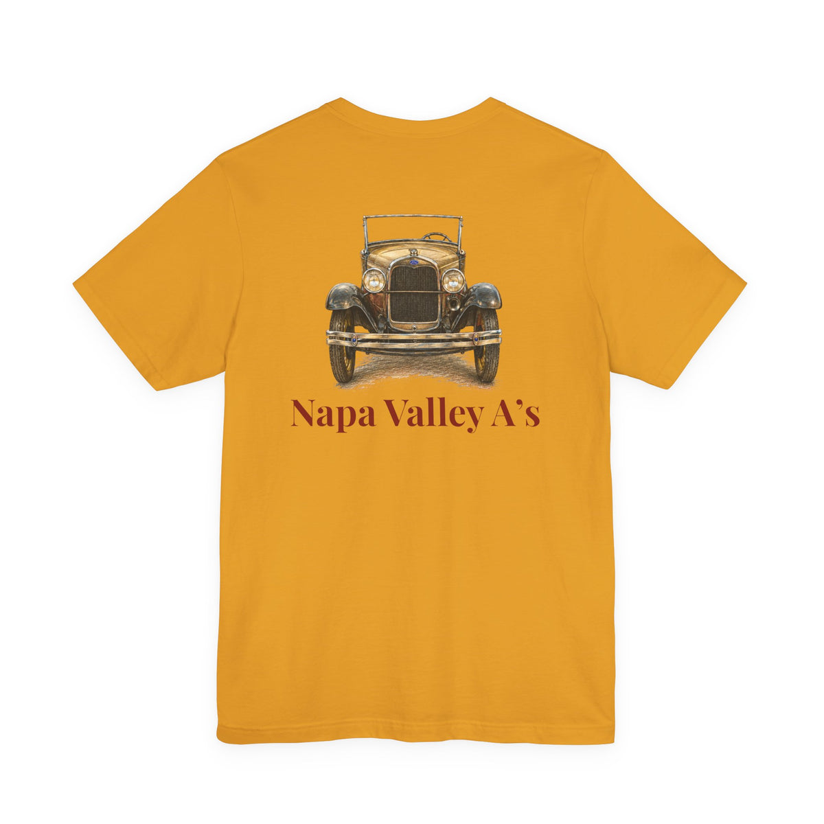 Napa Valley A's Tee — Small Front Logo and Large Back Logo