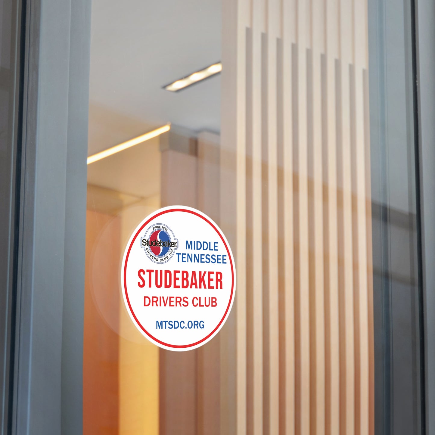 Middle Tennessee Studebaker Drivers Club Chapter Vinyl Sticker — Great for Windshields!