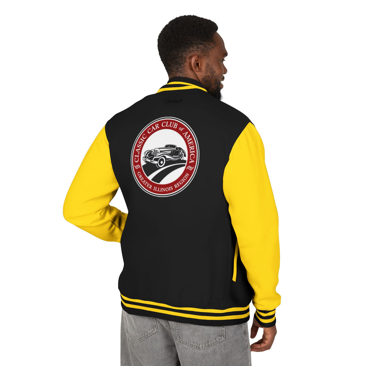 Classic Car Club of America Greater Illinois Region Letterman Jacket - Front and Back Logos
