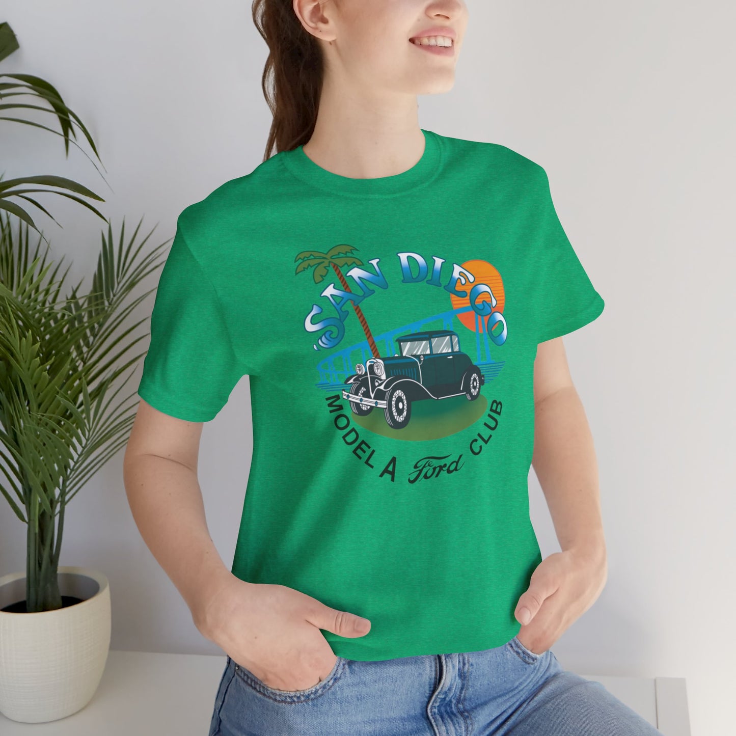 San Diego Model A Ford Club Tee — Large Front Logo