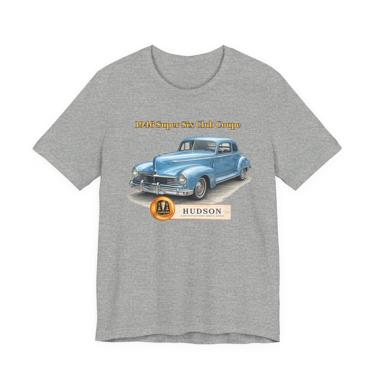 1946 Hudson Super Six Club Coupe T-Shirt – Classic Vintage Car Tee (DE)