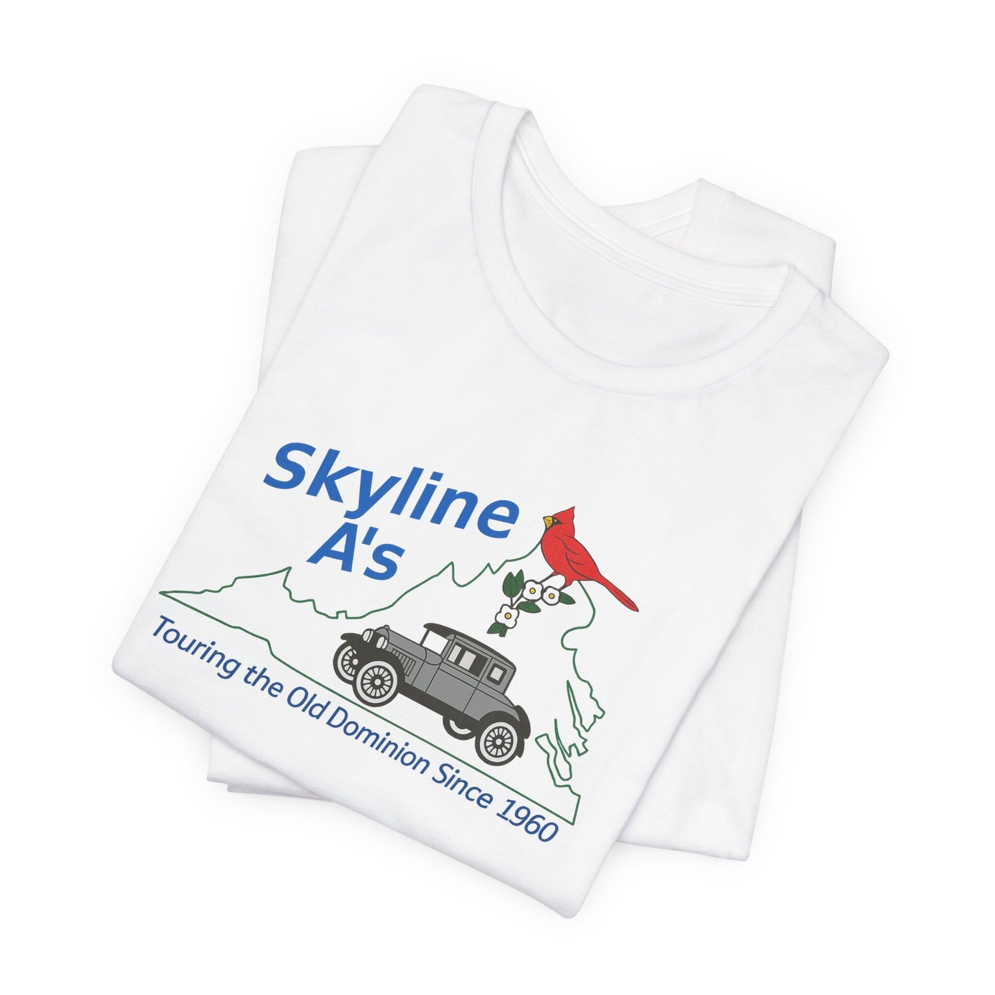 Skyline A's Virginia Roadtrip T-Shirt – "Touring the Old Dominion Since 1960"