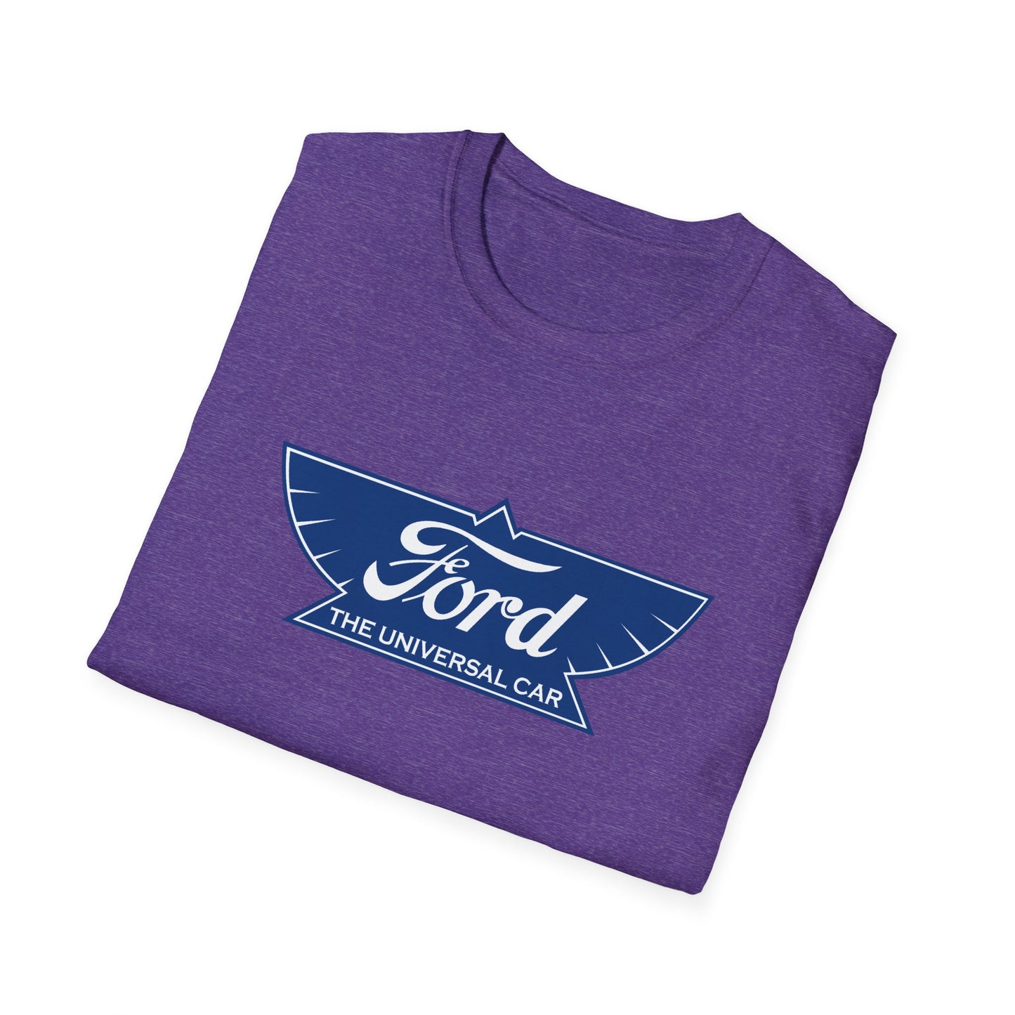 Ford Logo T‑Shirt — Vintage 'The Universal Car' Blue Emblem