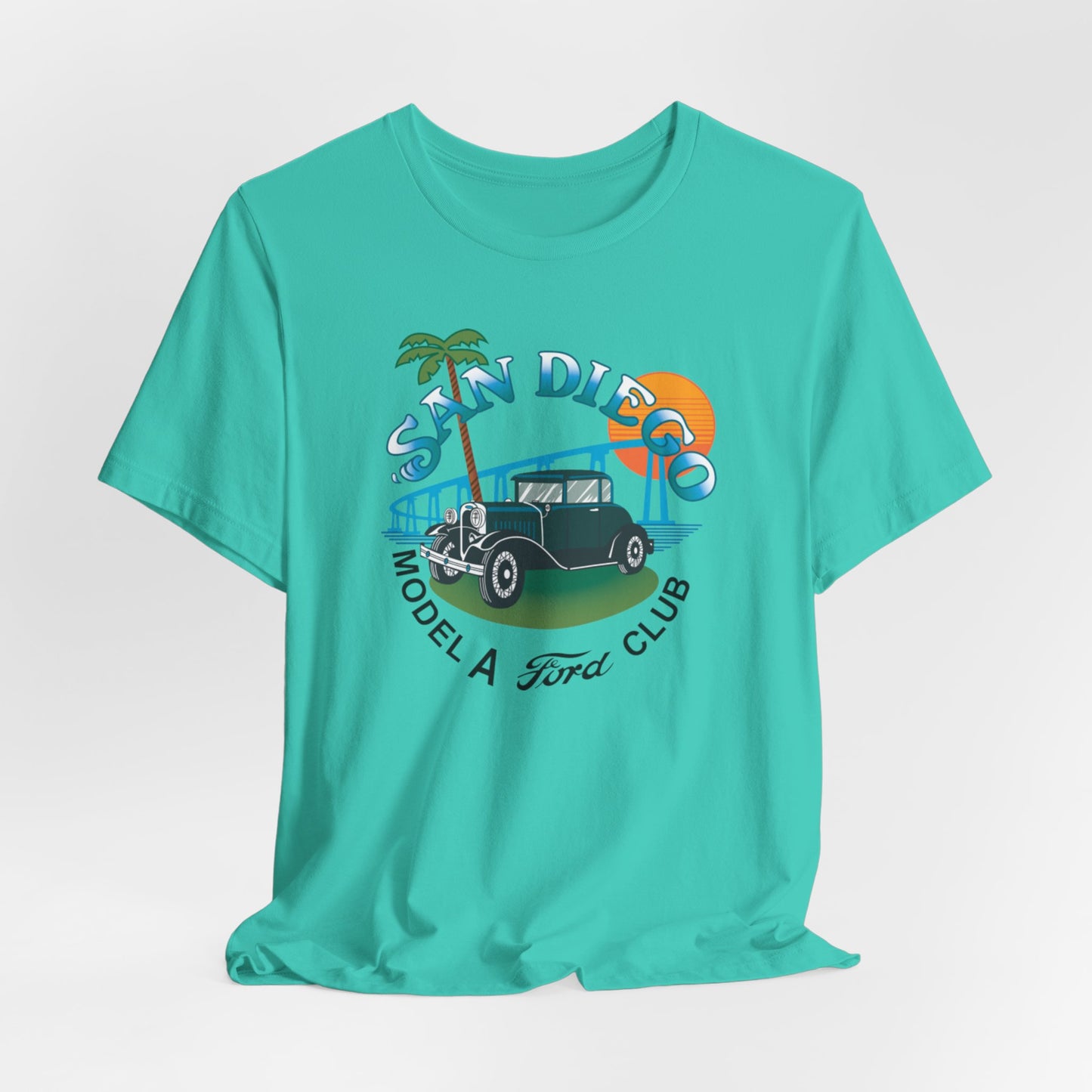San Diego Model A Ford Club Tee — Large Front Logo