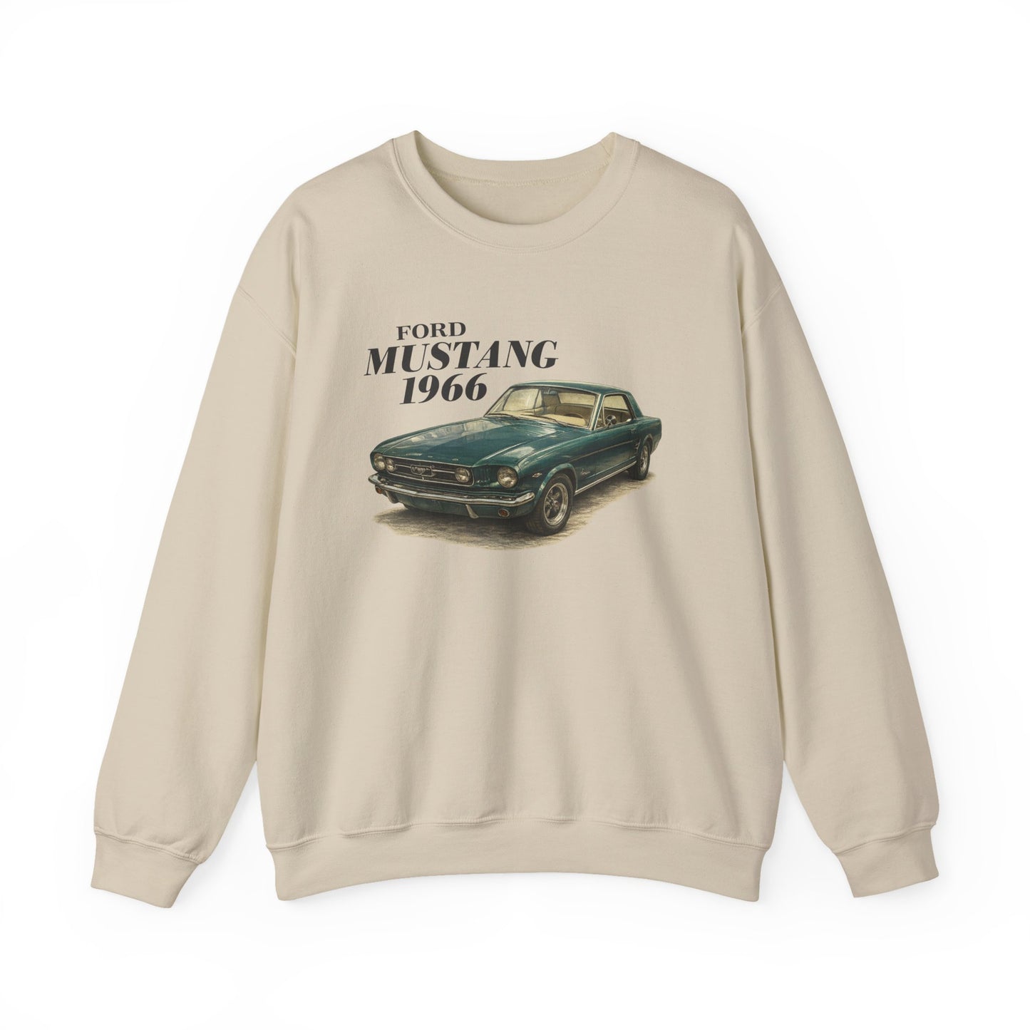 1966 Ford Mustang Sweatshirt — Vintage Classic Car Crewneck (Rick C)