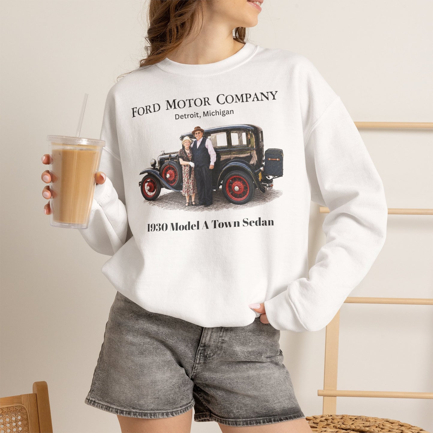 1930 Ford Model A Town Sedan Sweatshirt