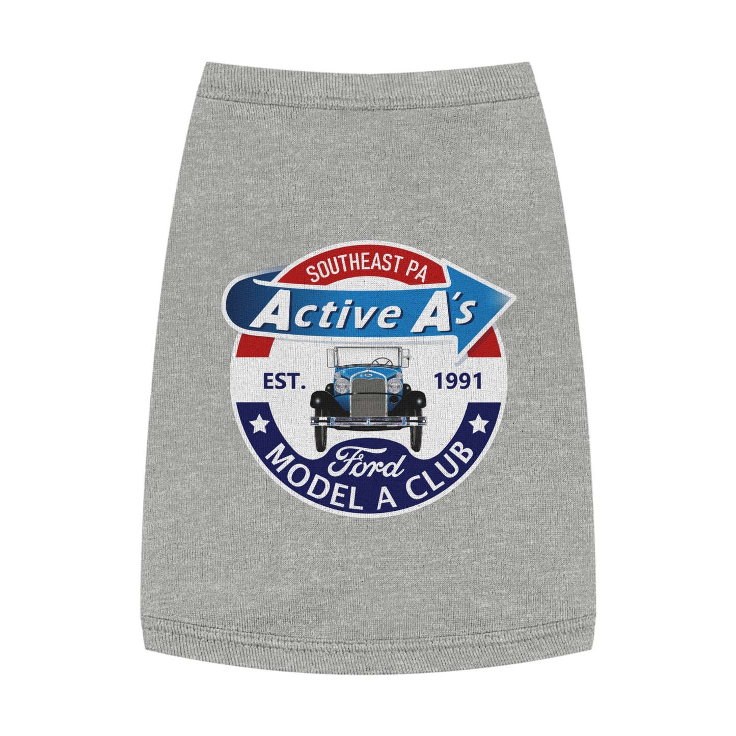 Active A's Ford Model A Club Logo Dog Shirt