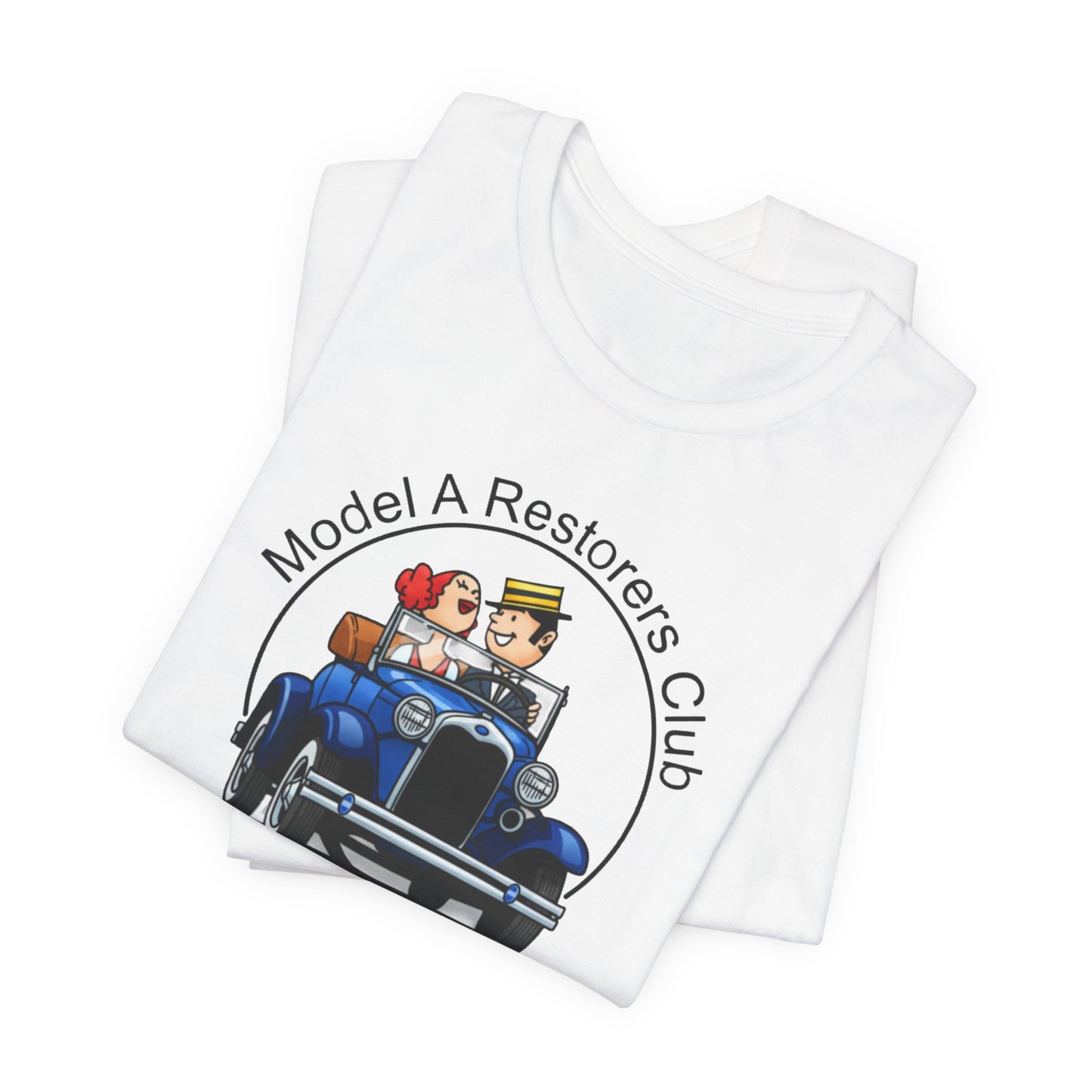 Model A Restorers Club Tee — Vintage Car Classic Car Enthusiast T‑Shirt with Sleeve Logo