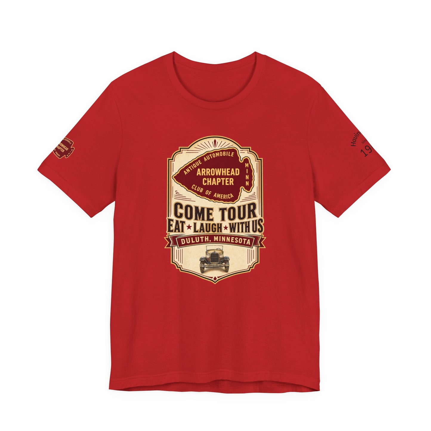 Arrowhead Chapter Tee — "Come Tour, Eat Laugh With Us" Vintage Club Shirt