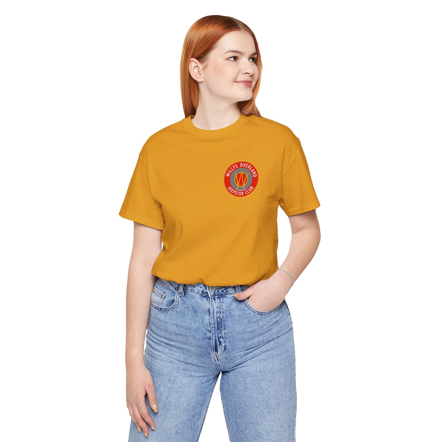 Willys Overland Jeepster Club T‑Shirt — Front and Back Logos