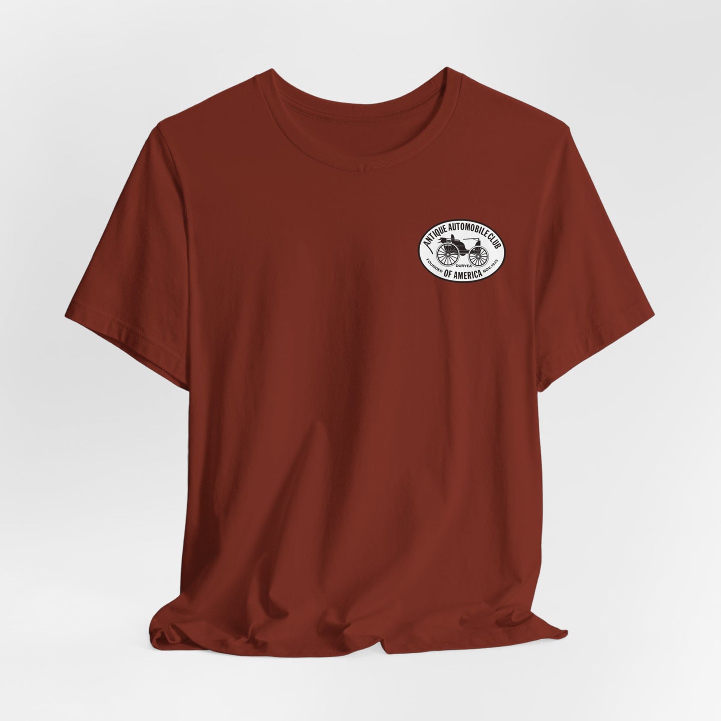 Shenandoah Region AACA Tee — Small White AACA Logo on Front and Large White Shenandoah Region AACA Logo on Back