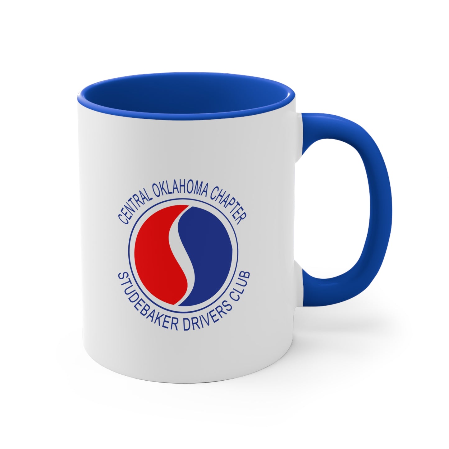 Central Oklahoma Chapter Studebaker Drivers Club Accent Mug — Central Oklahoma Chapter Logo