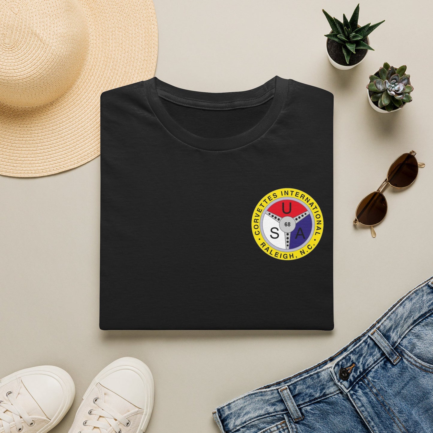 Corvettes International Front and Back Logos — Unisex Softstyle T-Shirt