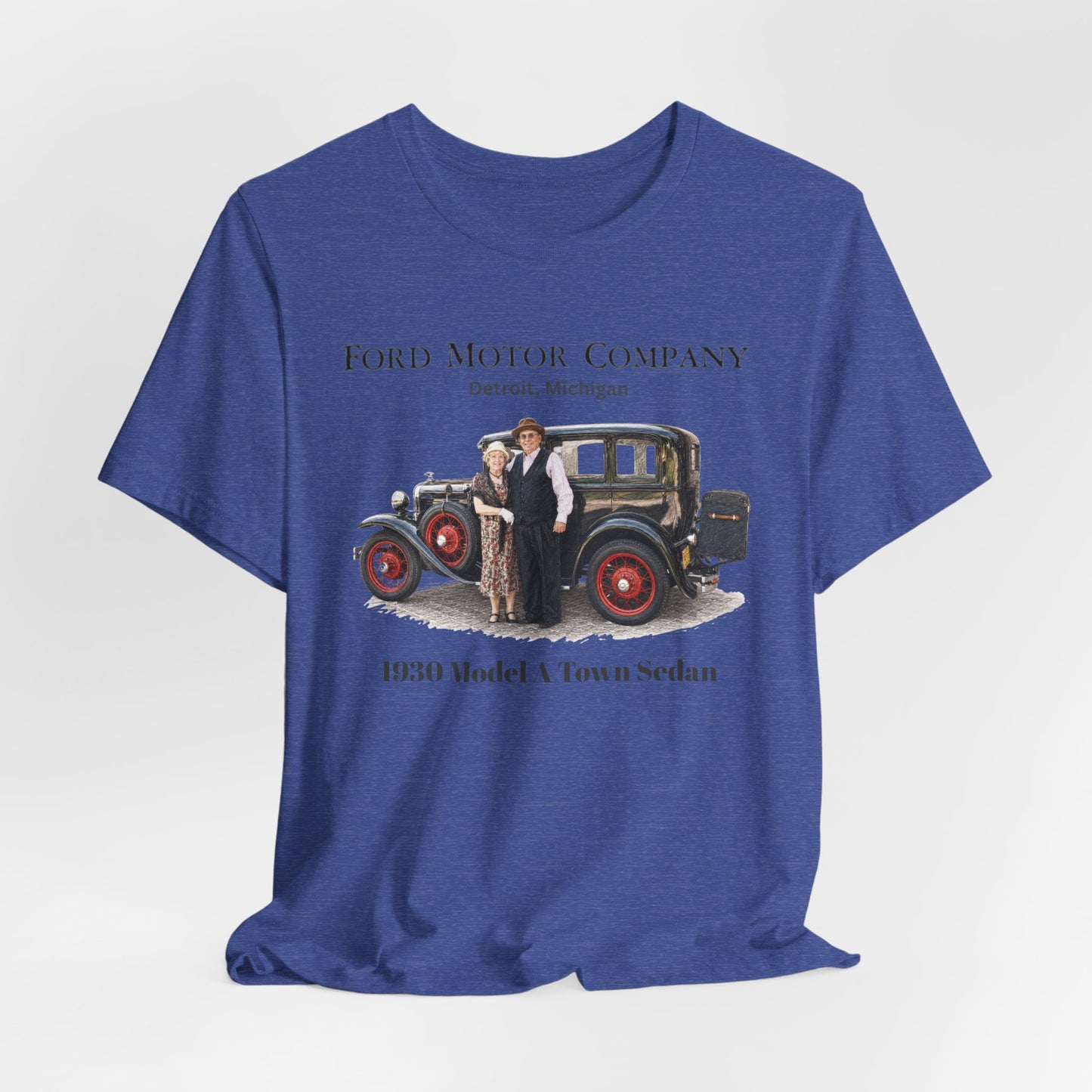 1930 Ford Model A Town Sedan Tee — Unisex Jersey Short Sleeve Tee