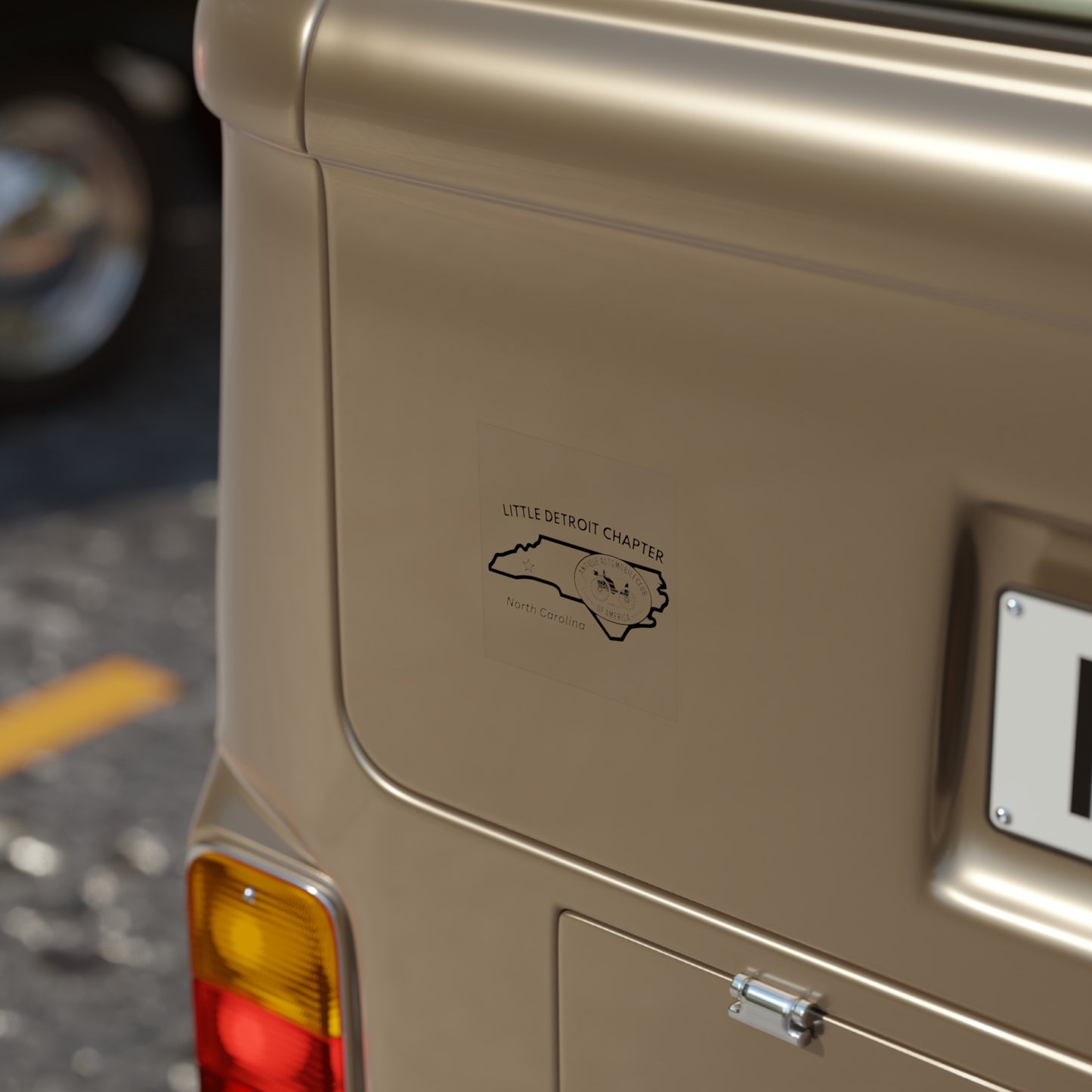 Little Detroit Chapter AACA Transparent Outdoor Sticker — Great for Windshields!