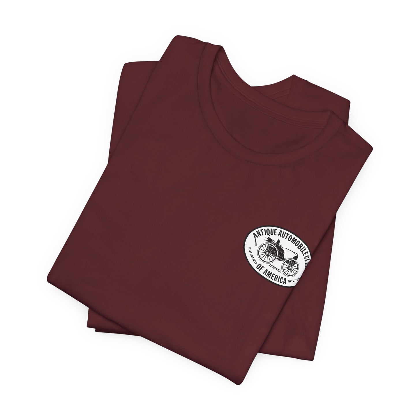 Shenandoah Region AACA Tee — Small White AACA Logo on Front and Large White Shenandoah Region AACA Logo on Back