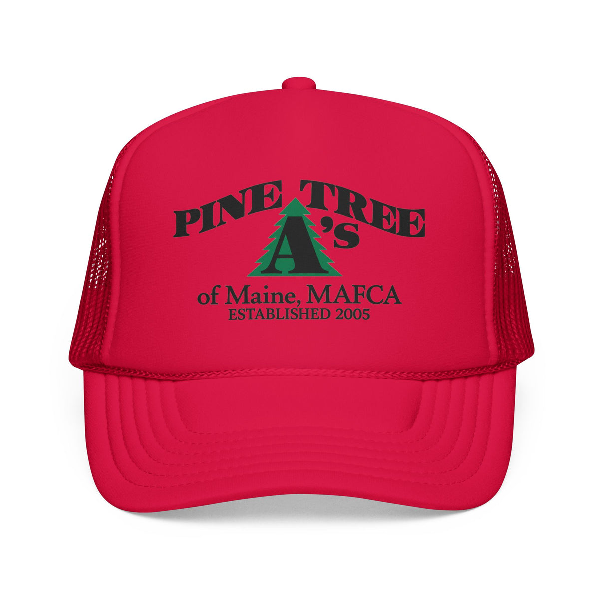Pine Tree A's of Maine, MAFCA Foam Printed Trucker Hat