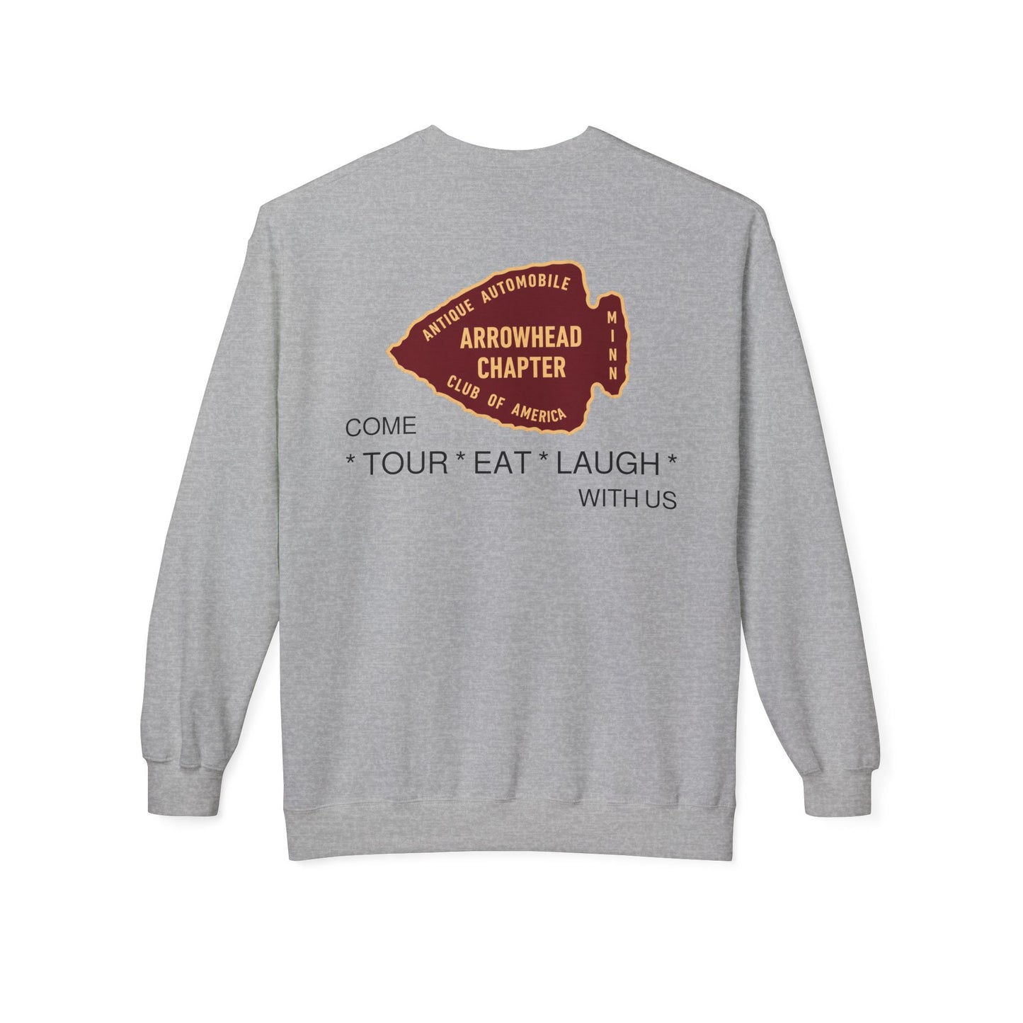 Arrowhead Chapter Club Crewneck Sweatshirt — Vintage Automobile Motor Club Design