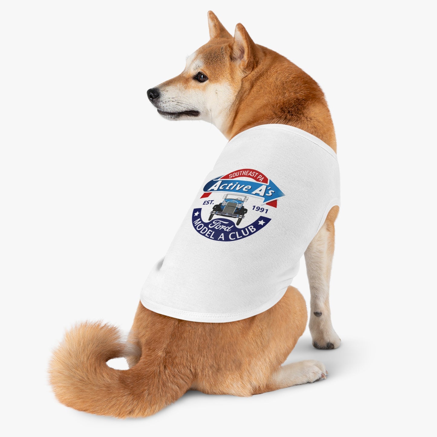 Active A's Ford Model A Club Logo Dog Shirt