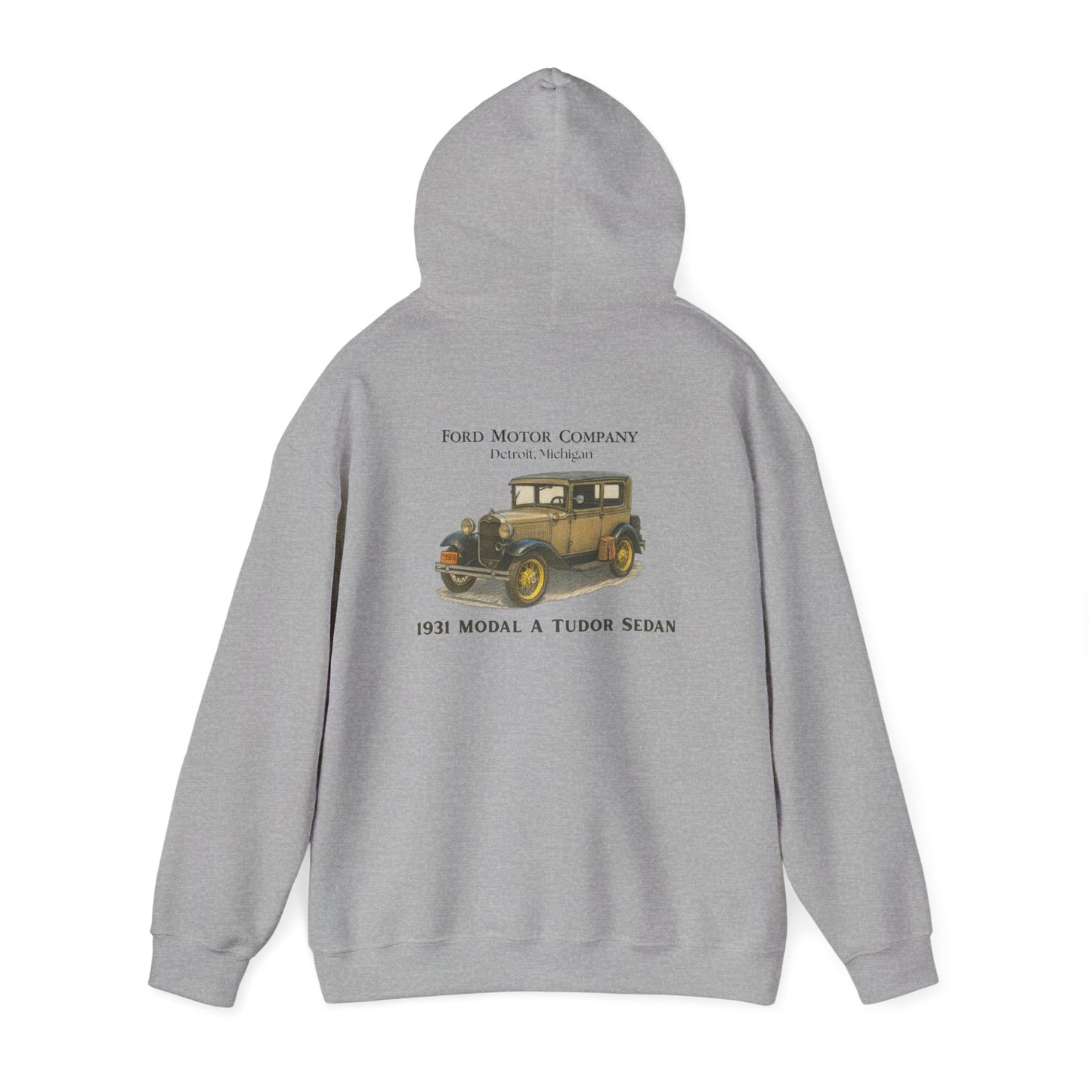 1931 Model A Ford Tudor Sedan Hoodie — Classic Car Retro Auto Pullover