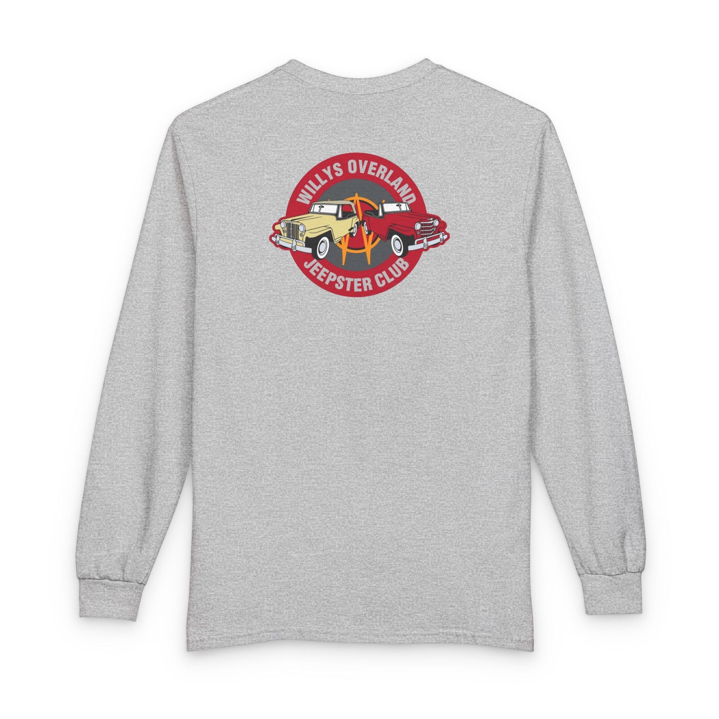 Willys Overland Jeepster Club Long Sleeve Tee - Front and Back Logos