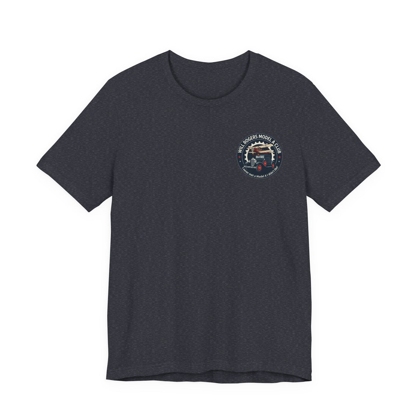 Will Rogers Model A Club – Vintage Car Graphic Tee (Front and Back Logos)