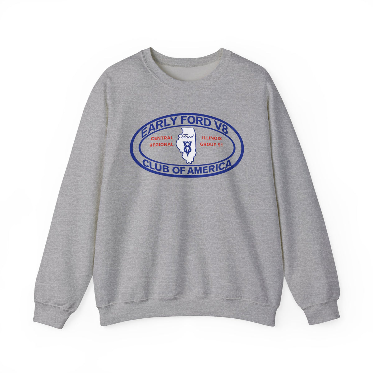 Central Illinois Early Ford V8 Unisex Heavy Blend™ Crewneck Sweatshirt