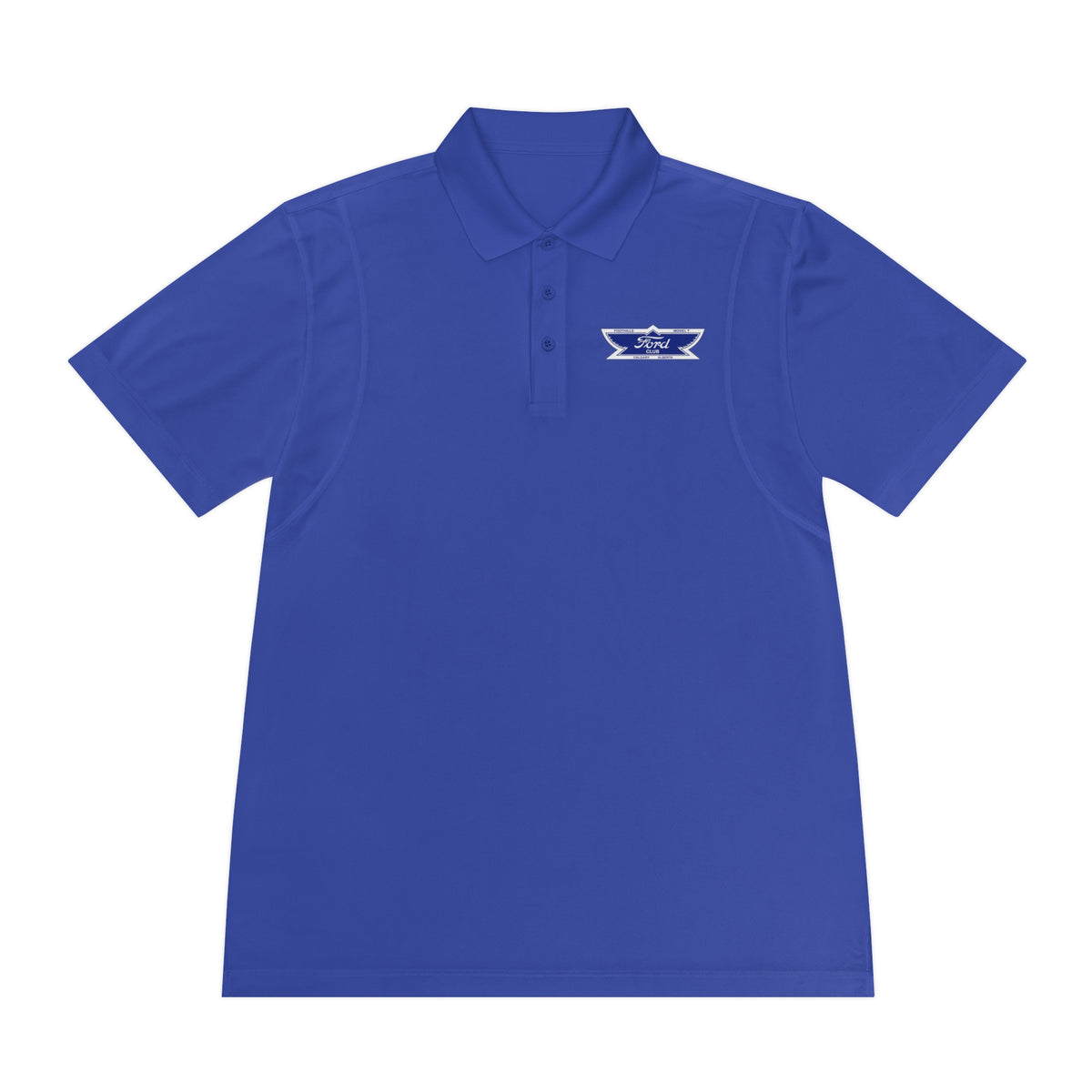 Foothills Model T Club Printed Men's Sport Polo Shirt – Front and Back Logos
