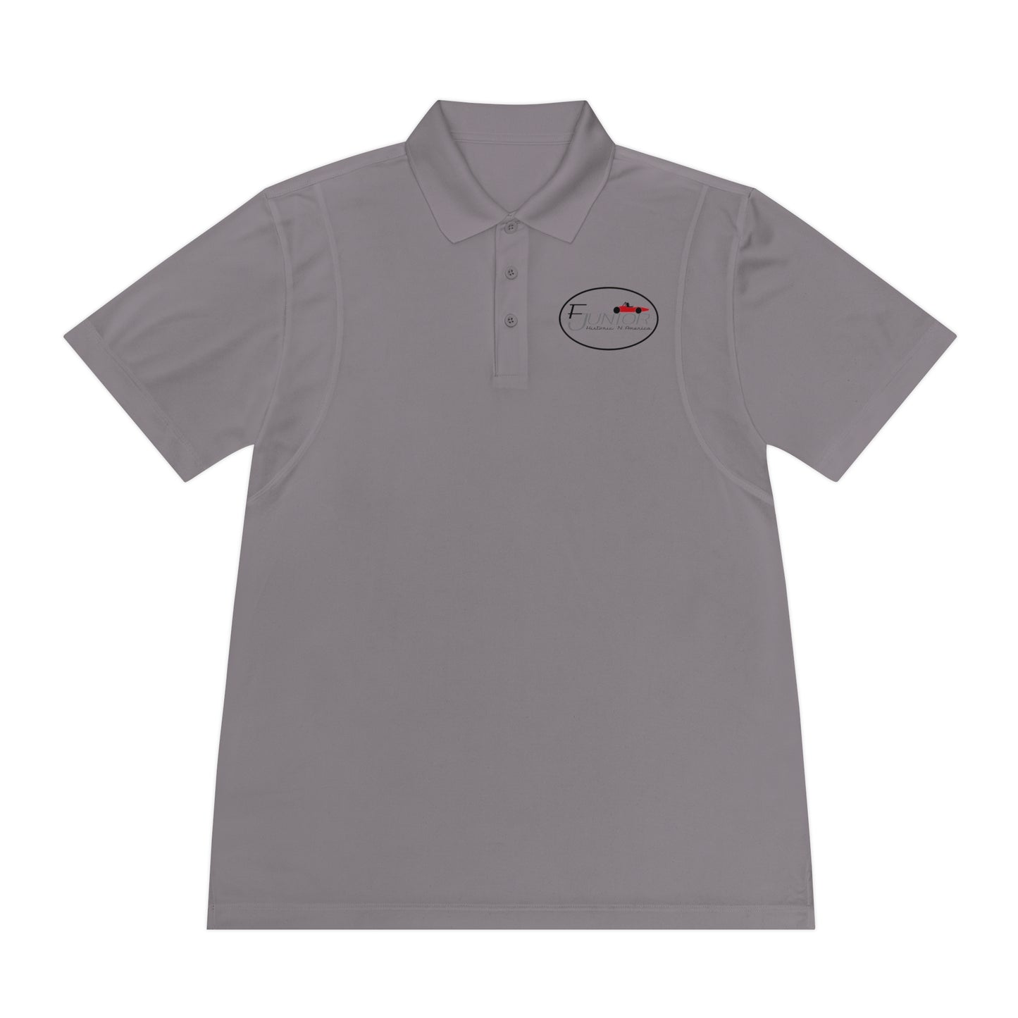F Junior Historic N. America Men's Sport Polo Shirt — Printed Small Chest Logo Performance Polo