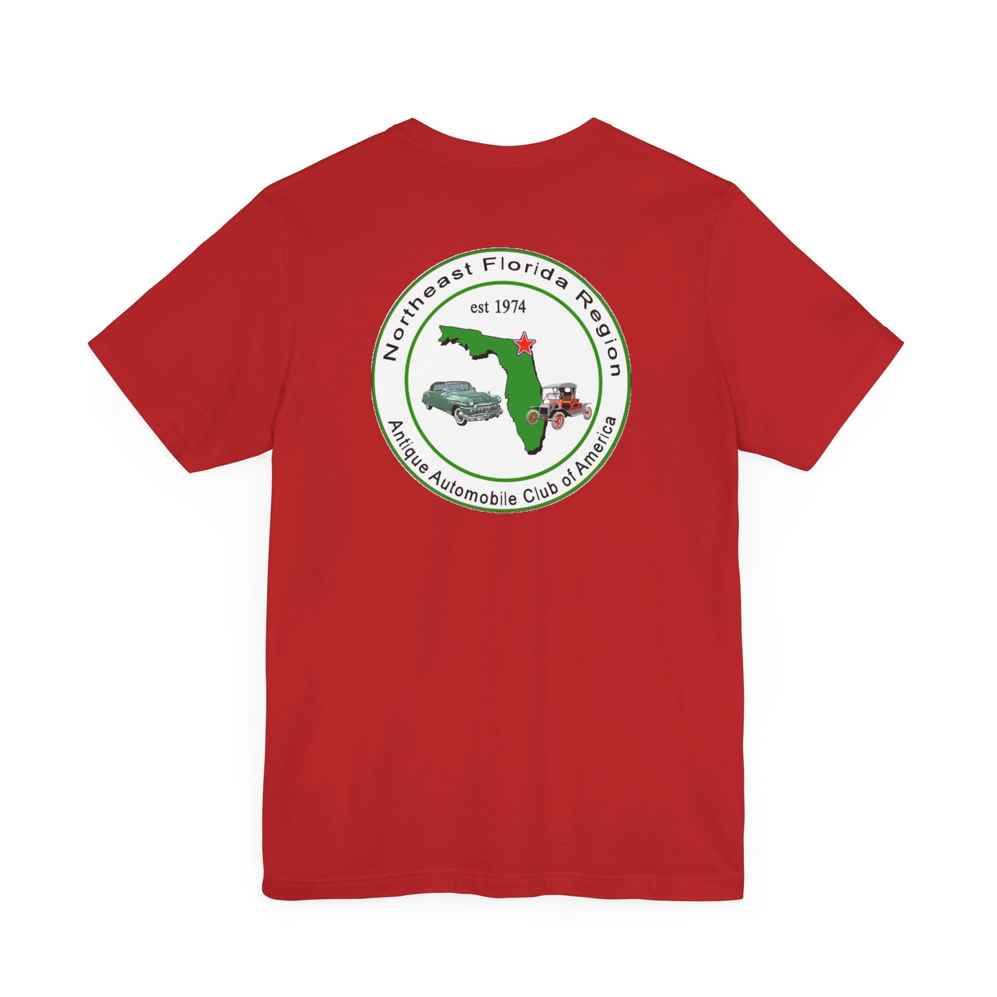 Northeast Florida Region AACA (front and back logos) - Unisex Jersey Shirt for Car Enthusiasts