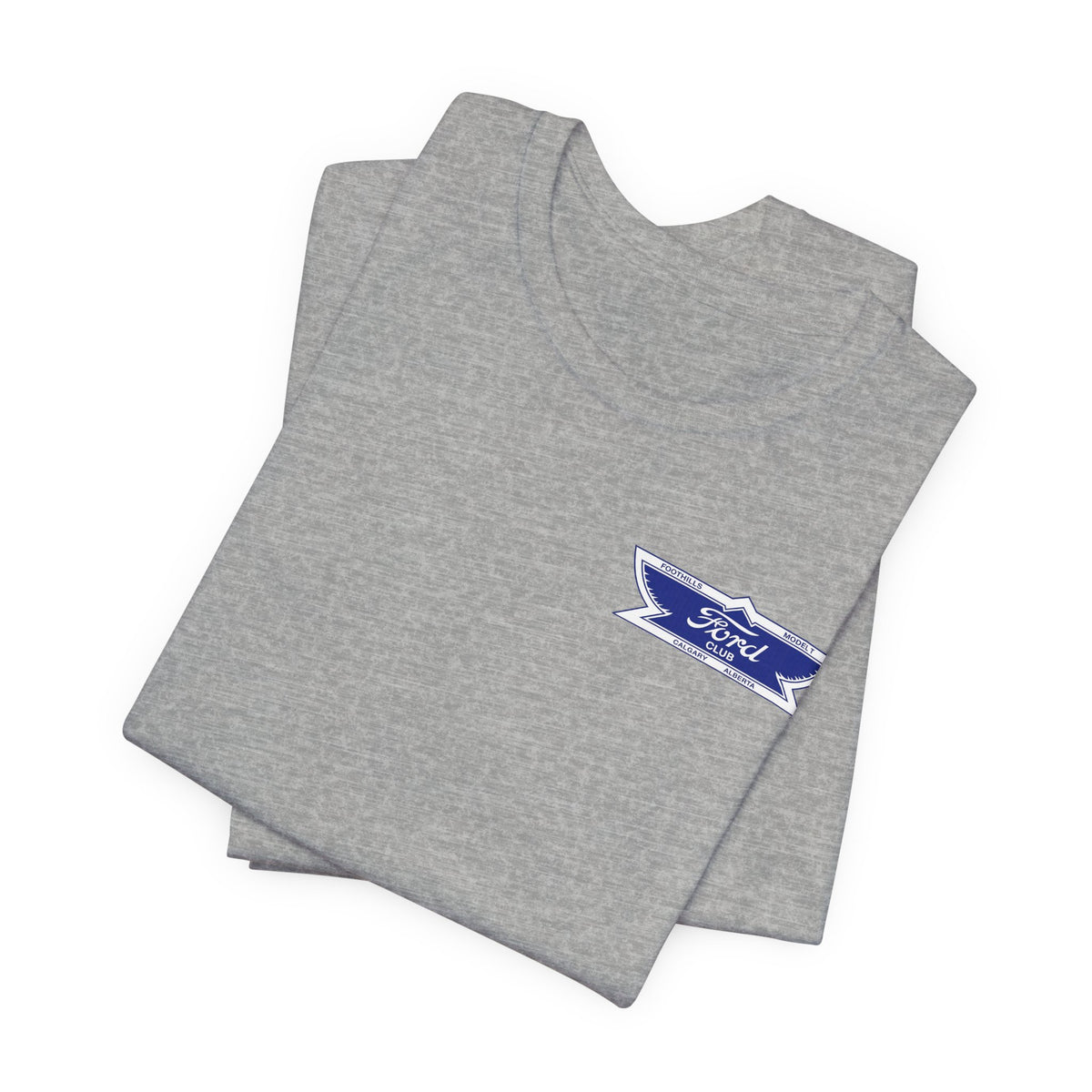 Foothills Model T Club Unisex Soft Tee - Front and Back Logos