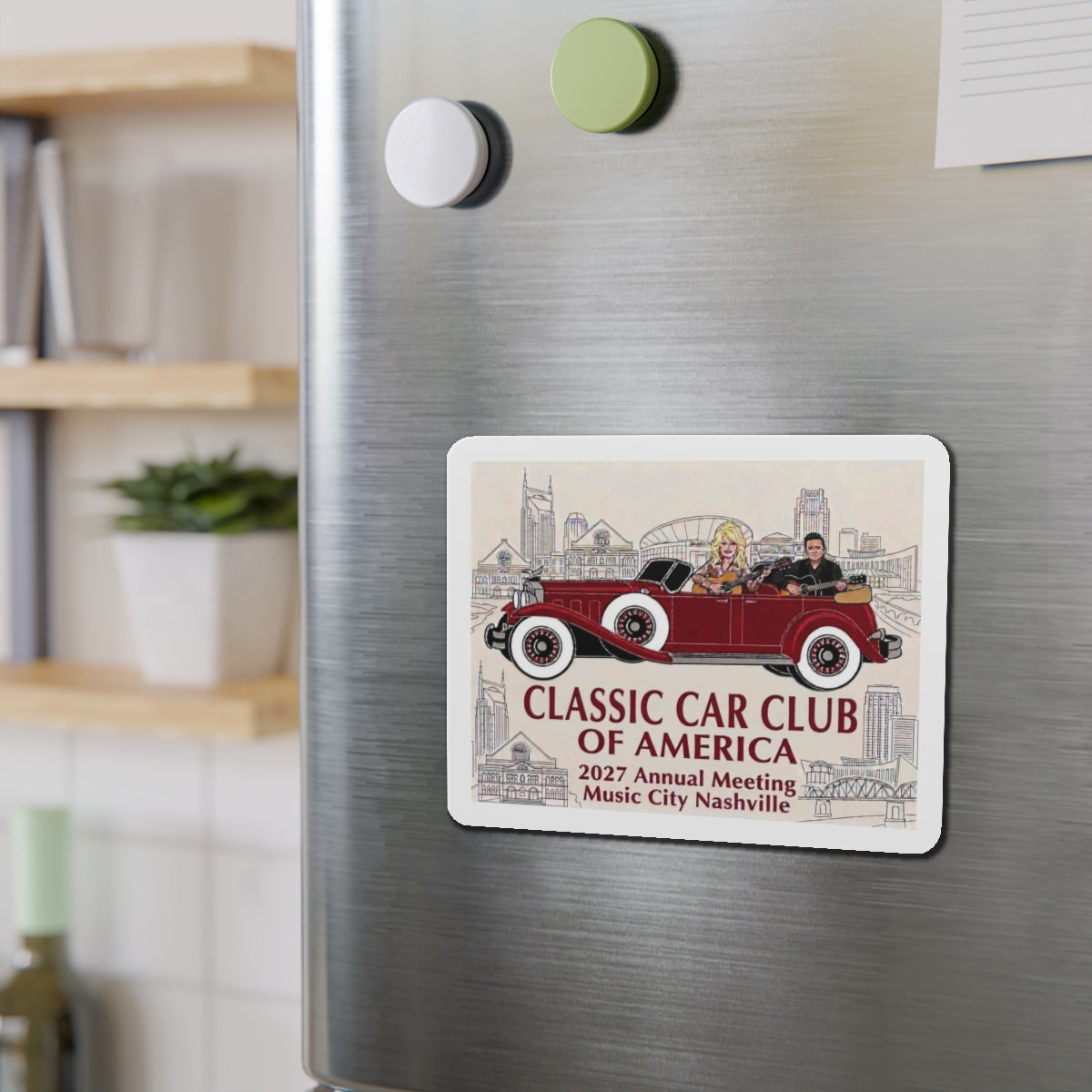 Classic Car Club of America 2027 Nashville Die-Cut Magnet