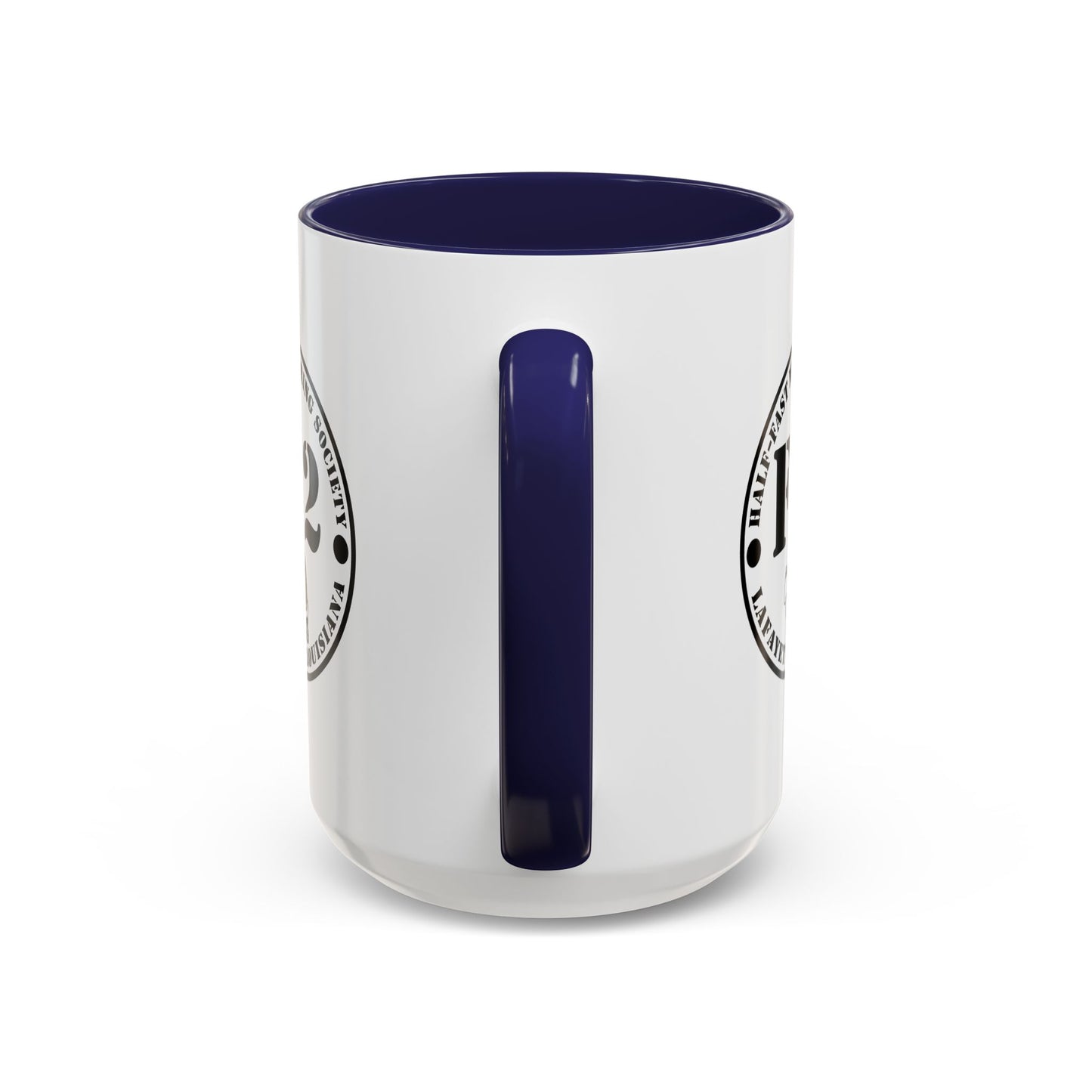 F/2 Half-Fast Motoring Society Accent Coffee Mug — Lafayette, Louisiana Emblem (11/15oz)
