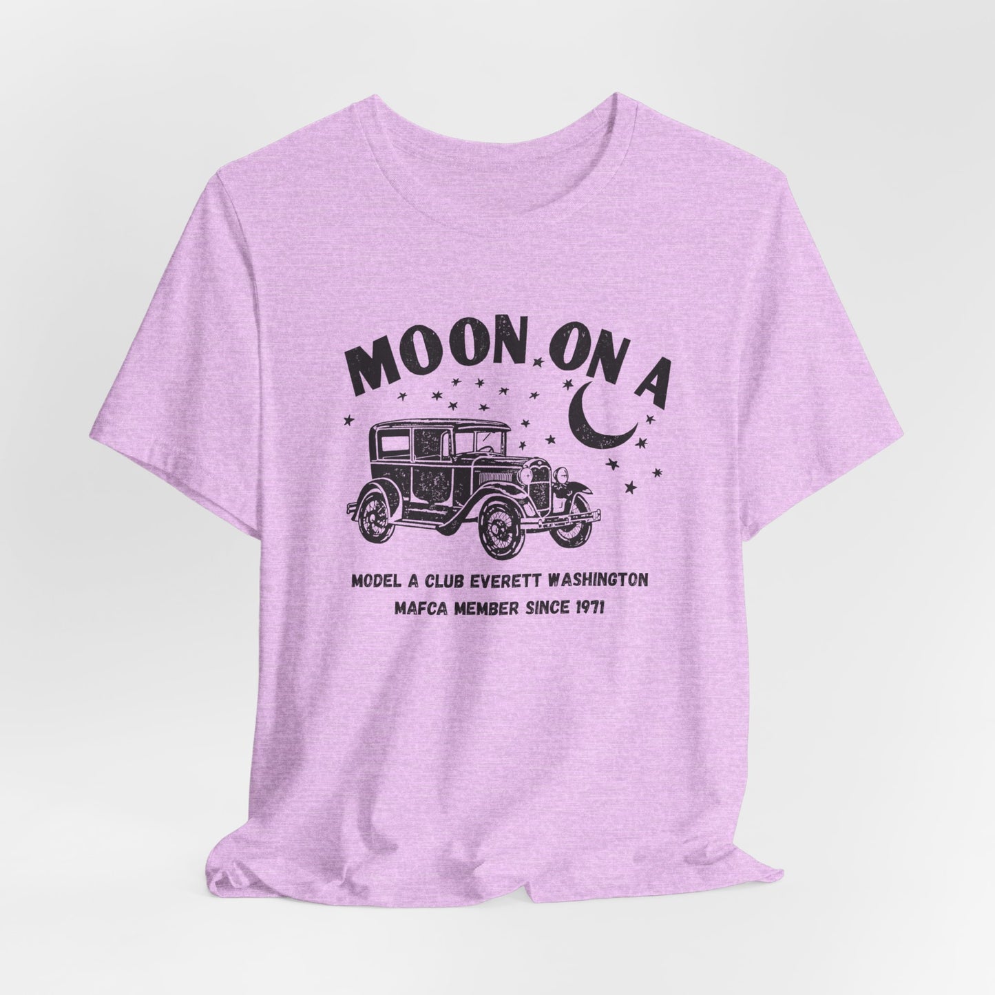 Moon On A Tee Graphic T-Shirt (Model A Club Everett WA)