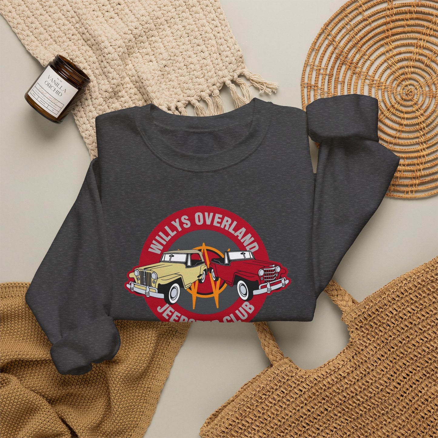 Willys Overland Jeepster Club Sweatshirt - Unisex Heavy Blend™ Crewneck Sweatshirt