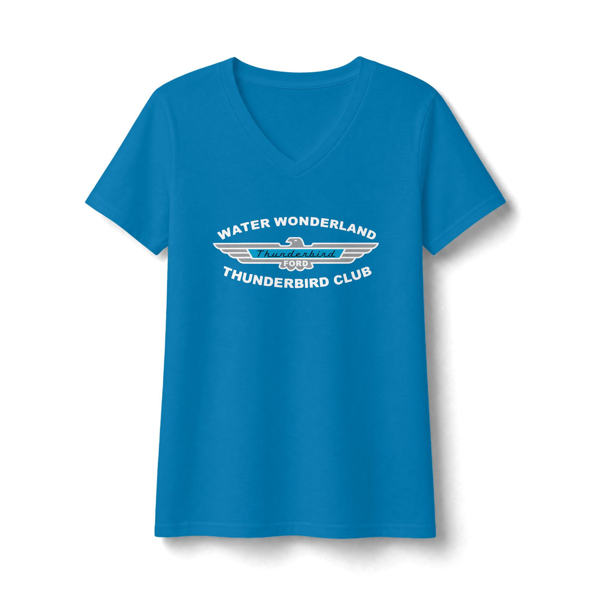 Water Wonderland Thunderbird Club Women's Fan Favorite V-Neck Tee - Soft Feel