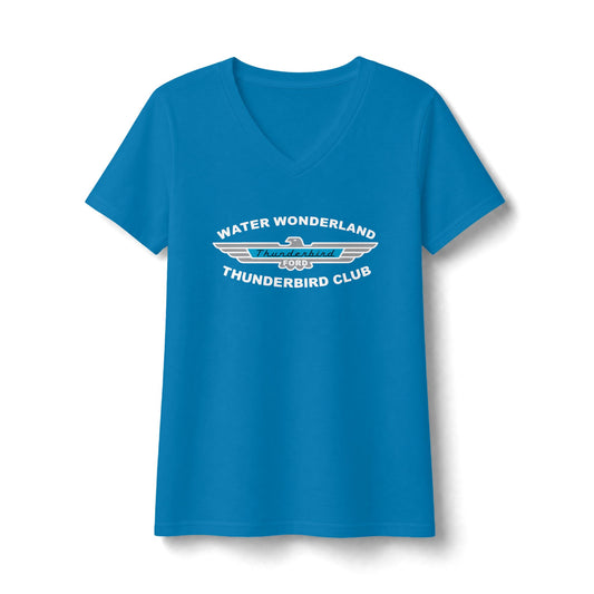 Water Wonderland Thunderbird Club Women's Fan Favorite V-Neck Tee - Soft Feel