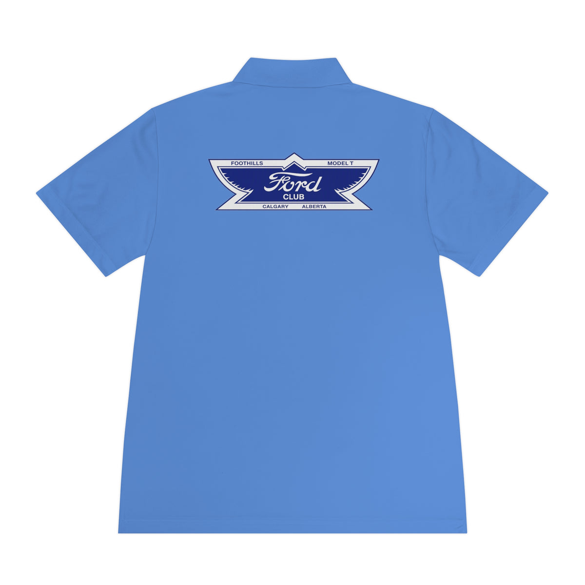 Foothills Model T Club Printed Men's Sport Polo Shirt – Front and Back Logos