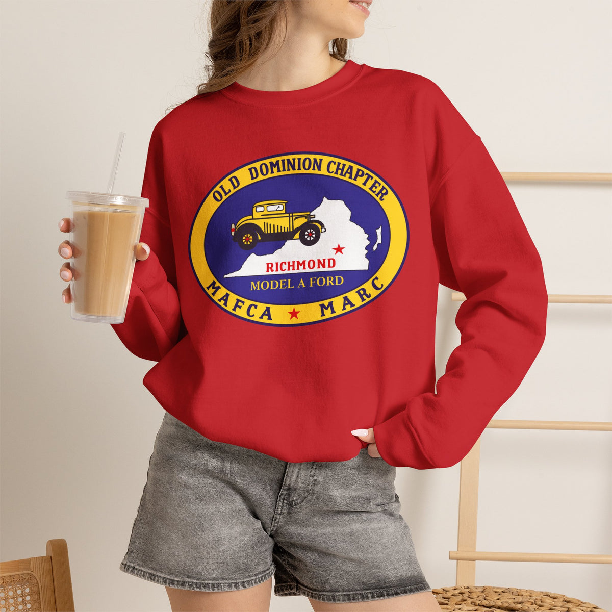 Old Dominion Model A Ford Club Crewneck Sweatshirt – Unisex Heavy Blend™ Crewneck Sweatshirt
