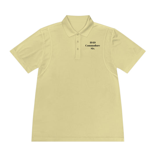 1949 Hudson Commodore Six Polo Shirt — Vintage Hudson Car Graphic Men's Sport Polo (DT)