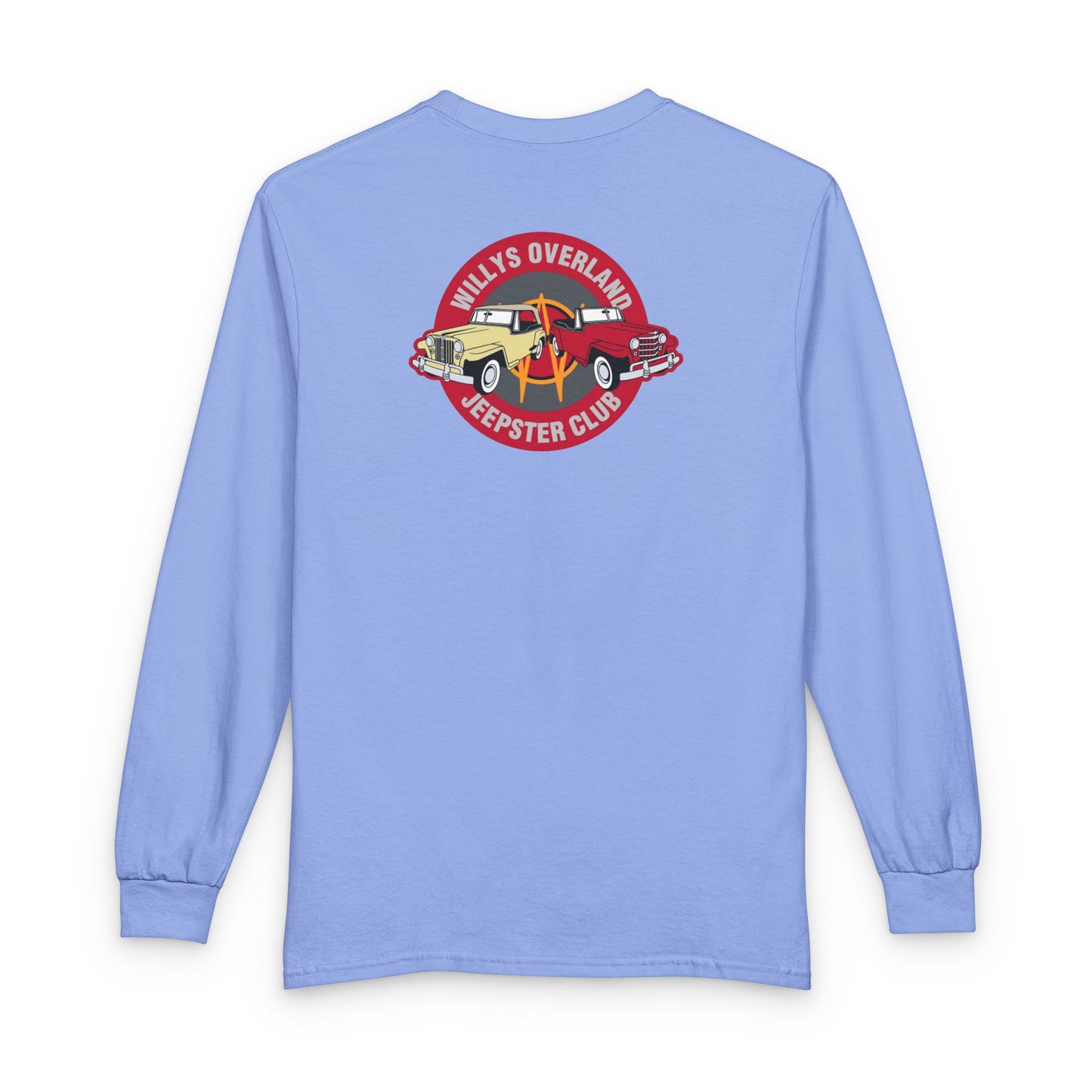 Willys Overland Jeepster Club Long Sleeve Tee - Front and Back Logos