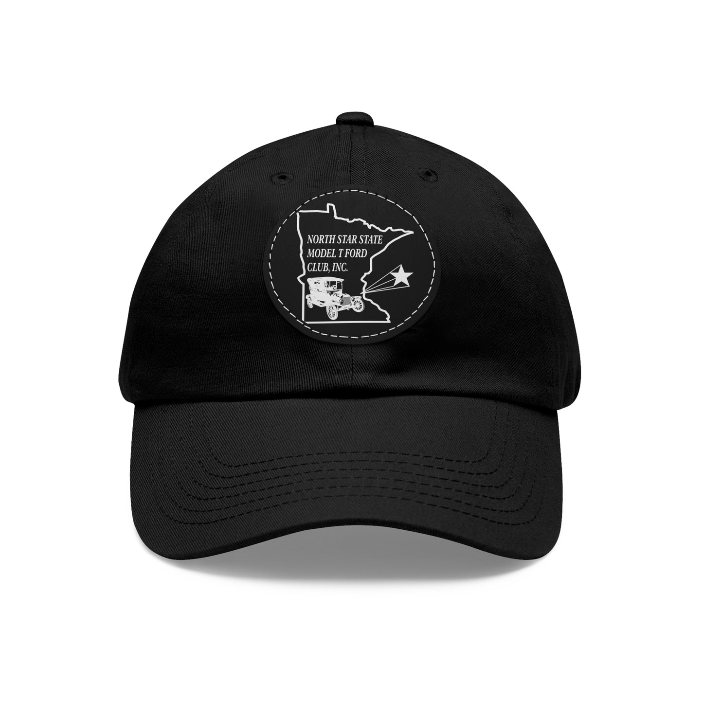 North Star State Model T Ford Club, Inc. Dad Hat with Leather Patch (Round)