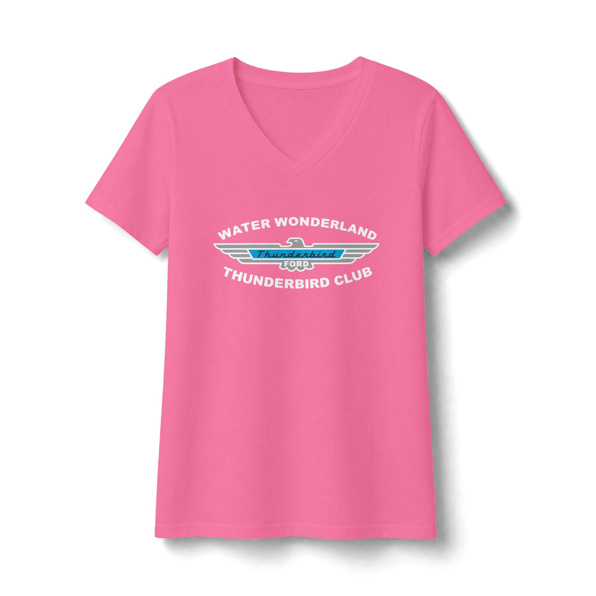 Water Wonderland Thunderbird Club Women's Fan Favorite V-Neck Tee - Soft Feel