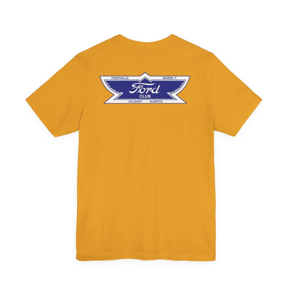 Foothills Model T Club Unisex Soft Tee - Front and Back Logos