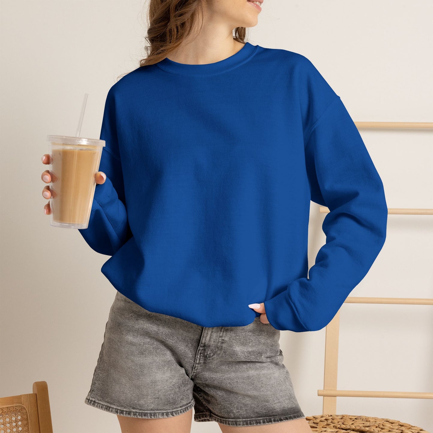 Central Illinois A's Crewneck Embroidered Sweatshirt — Small Chest Logo